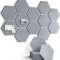 12-Pack Hexagon Felt Acoustic Wall Panels in Combo 7