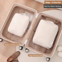 6-Piece Travel Packing Cube Set in Beige