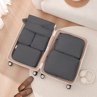 6-Piece Travel Packing Cube Set in Black