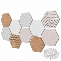 12-Pack Hexagon Felt Acoustic Wall Panels — photo 4 of 10