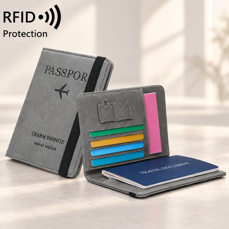 RFID-Blocking Passport Holder & Travel Wallet